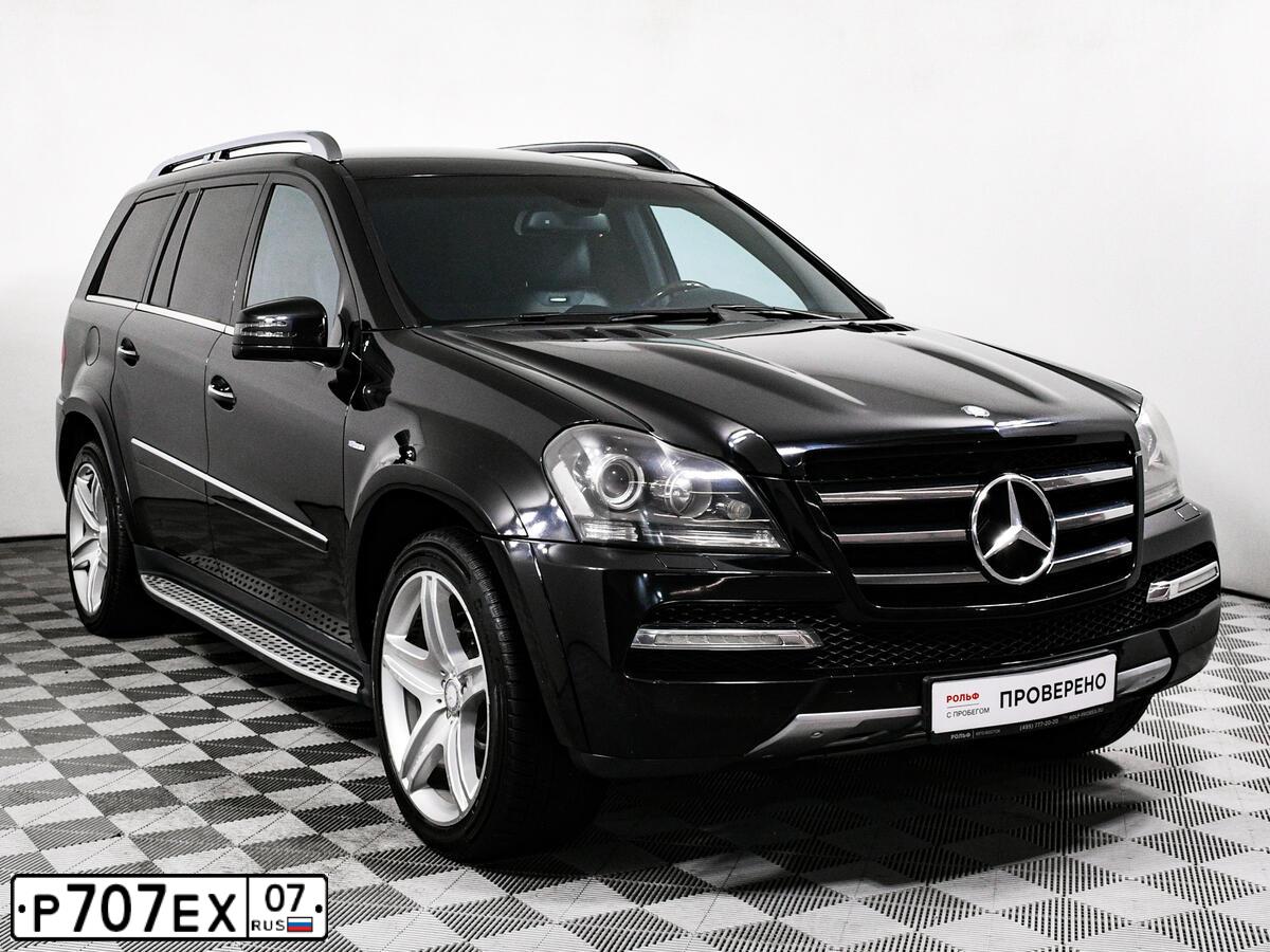 Фото автомобиля МЕРСЕДЕС-БЕНЦ GL 350 CDI 4 MATIC, 2011 — госномер С214КМ07. Цвет: ЧЕРНЫЙ