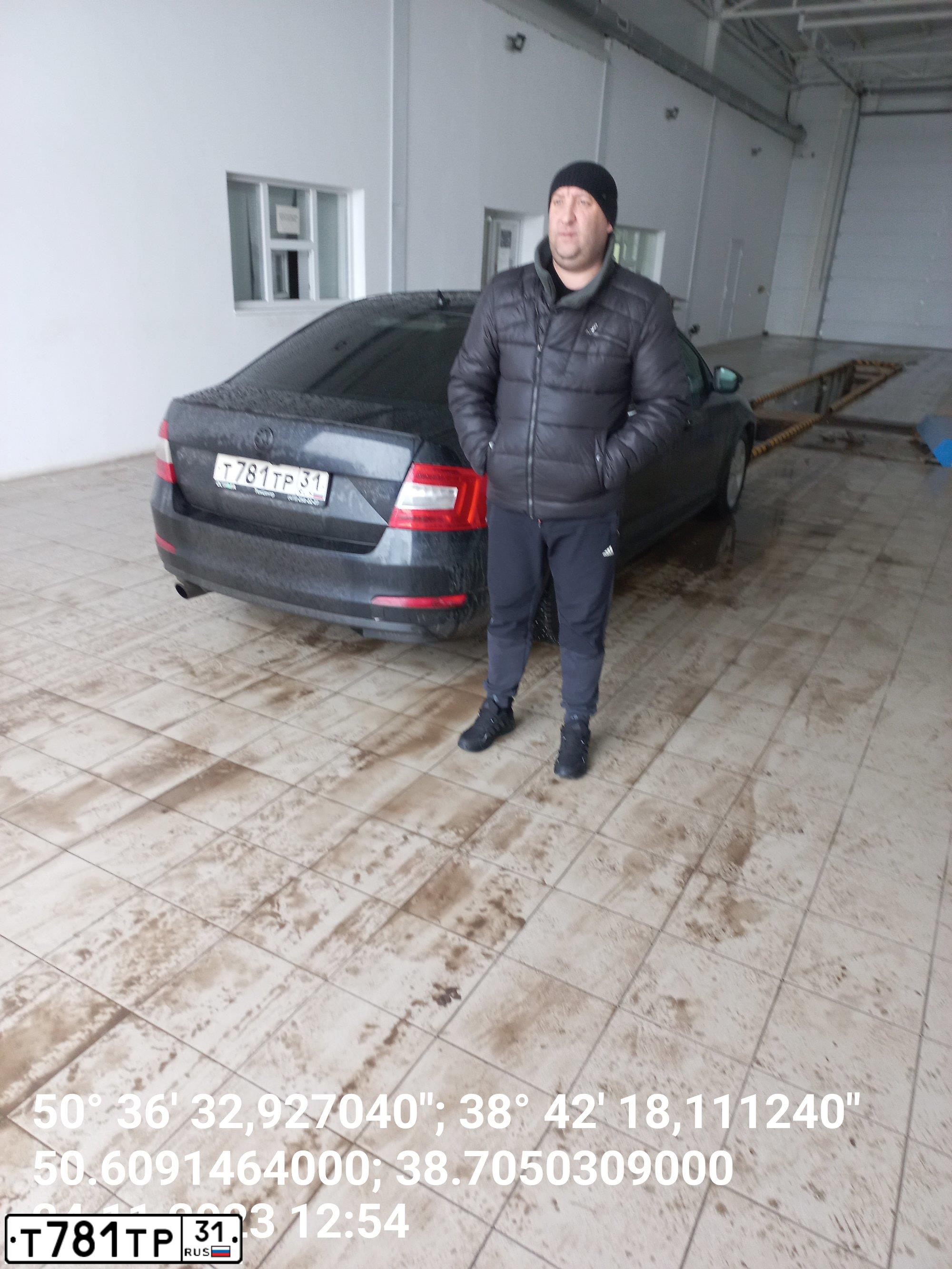 Фото автомобиля SKODA OCTAVIA, 2015 — госномер Т781ТР31. Цвет: ЧЕРНЫЙ