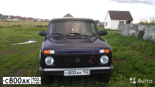 Фото автомобиля LADA 2121 NIVA, 2002 — госномер С800АК102. Цвет: ФИОЛЕТОВЫЙ