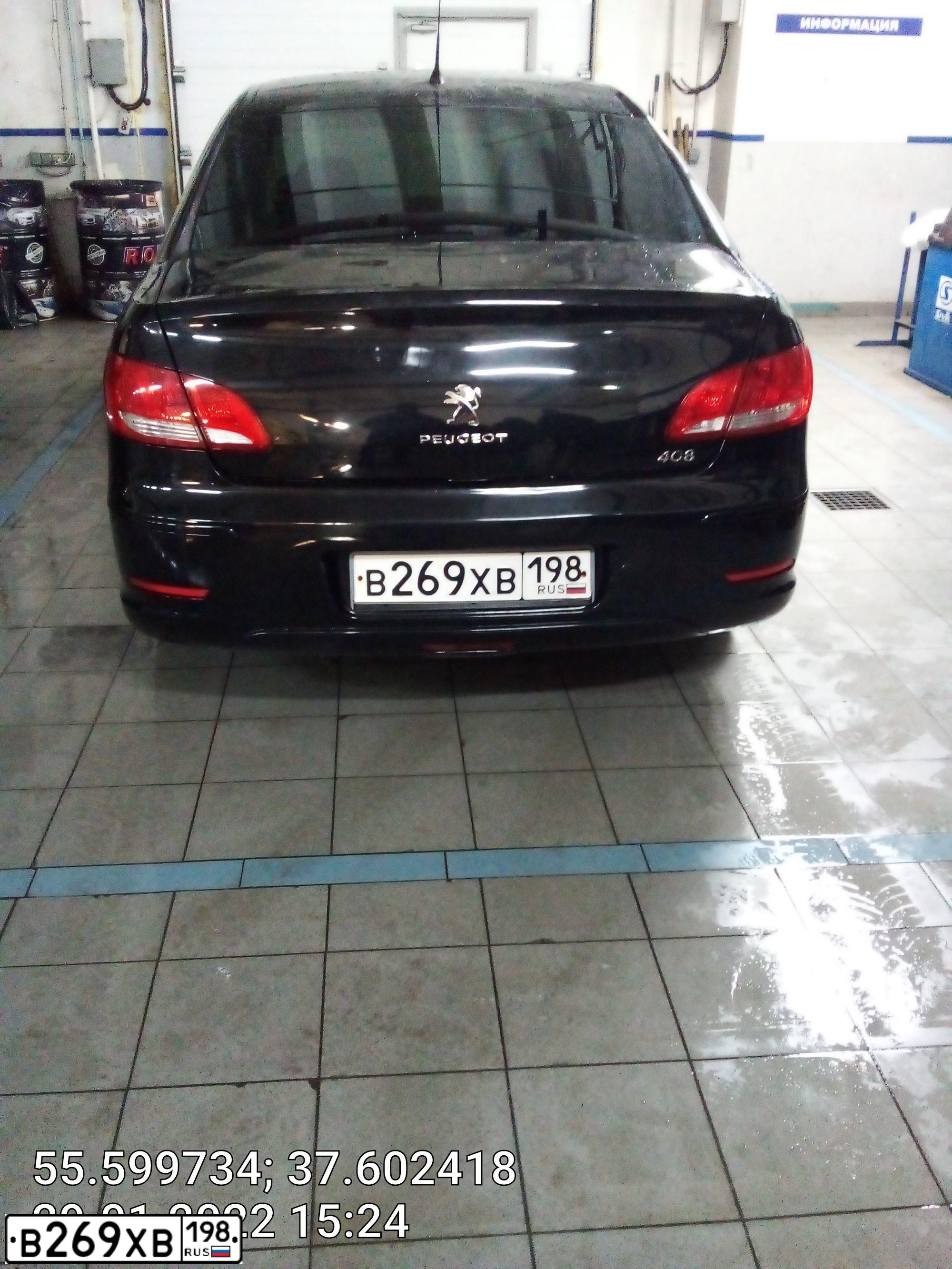 Фото автомобиля PEUGEOT T 408, 2012 — госномер С721РУ72. Цвет: ЧЕРНЫЙ
