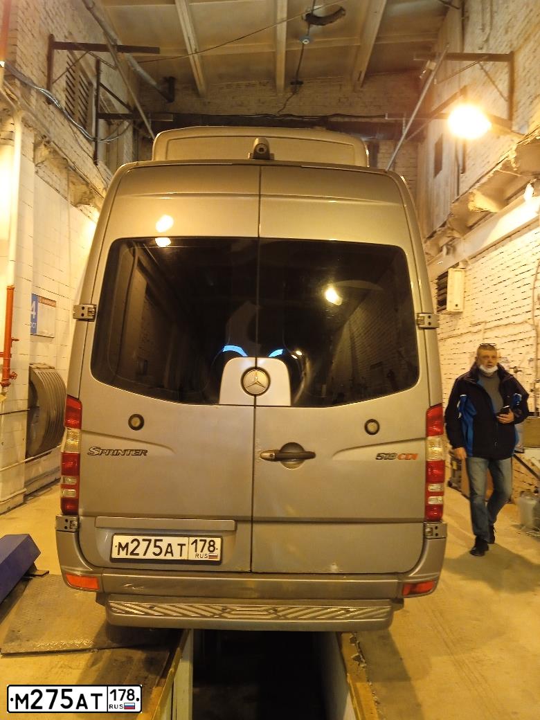 Фото автомобиля MERCEDES SPRINTER, 2008 — госномер У159МС797. Цвет: СЕРЫЙ
