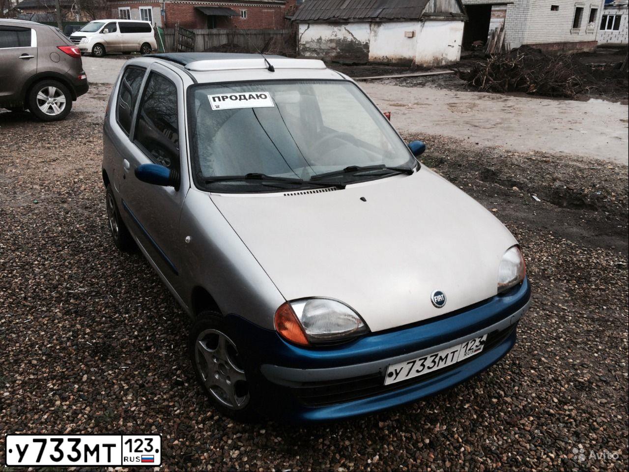 Фото автомобиля FIAT SEICENTO, 2002 — госномер У733МТ123. Цвет: МНОГОЦВЕТНЫЙ