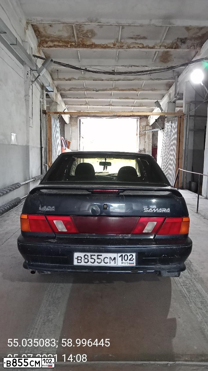Фото автомобиля LADA 2115 SAMARA, 2007 — госномер К933УУ702. Цвет: ГРАФИТОВЫЙ МЕТАЛЛИК