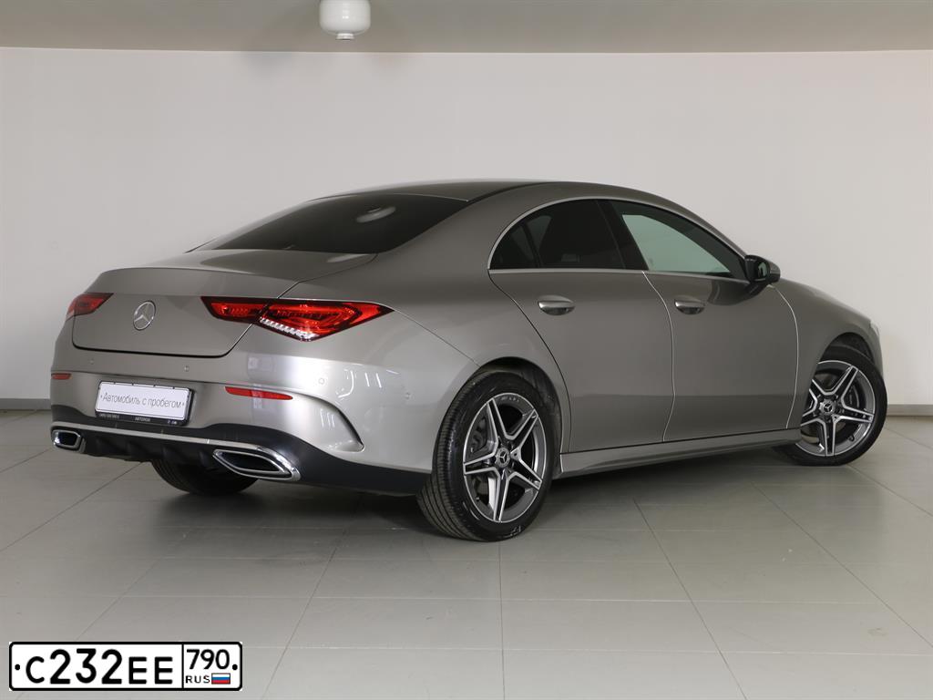 Фото автомобиля MERCEDES CLA-KLASSE, 2020 — госномер Н032ОЕ790. Цвет: СЕРЫЙ