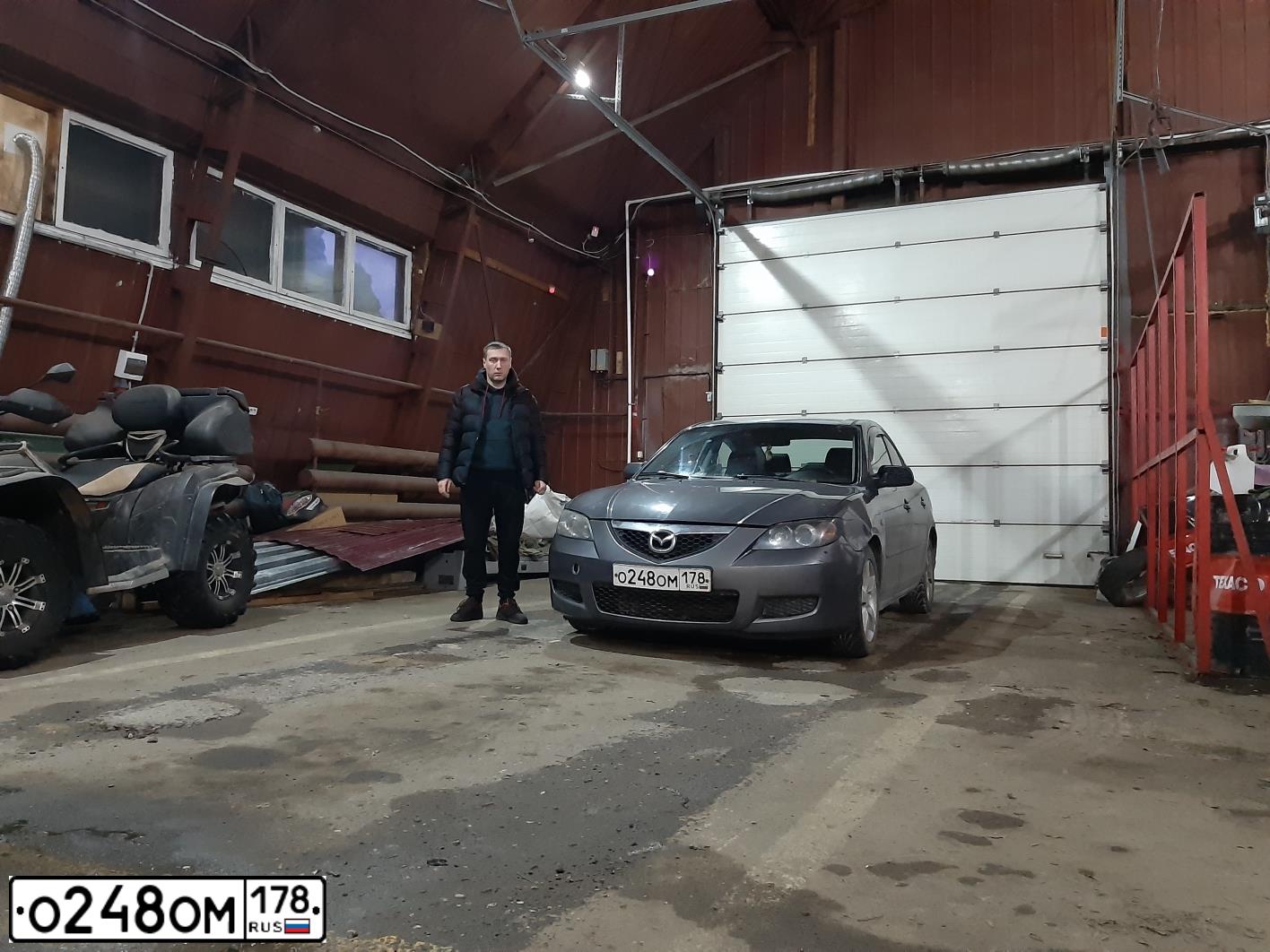 Фото автомобиля MAZDA 3, 2007 — госномер О159ТН29. Цвет: СЕРЫЙ