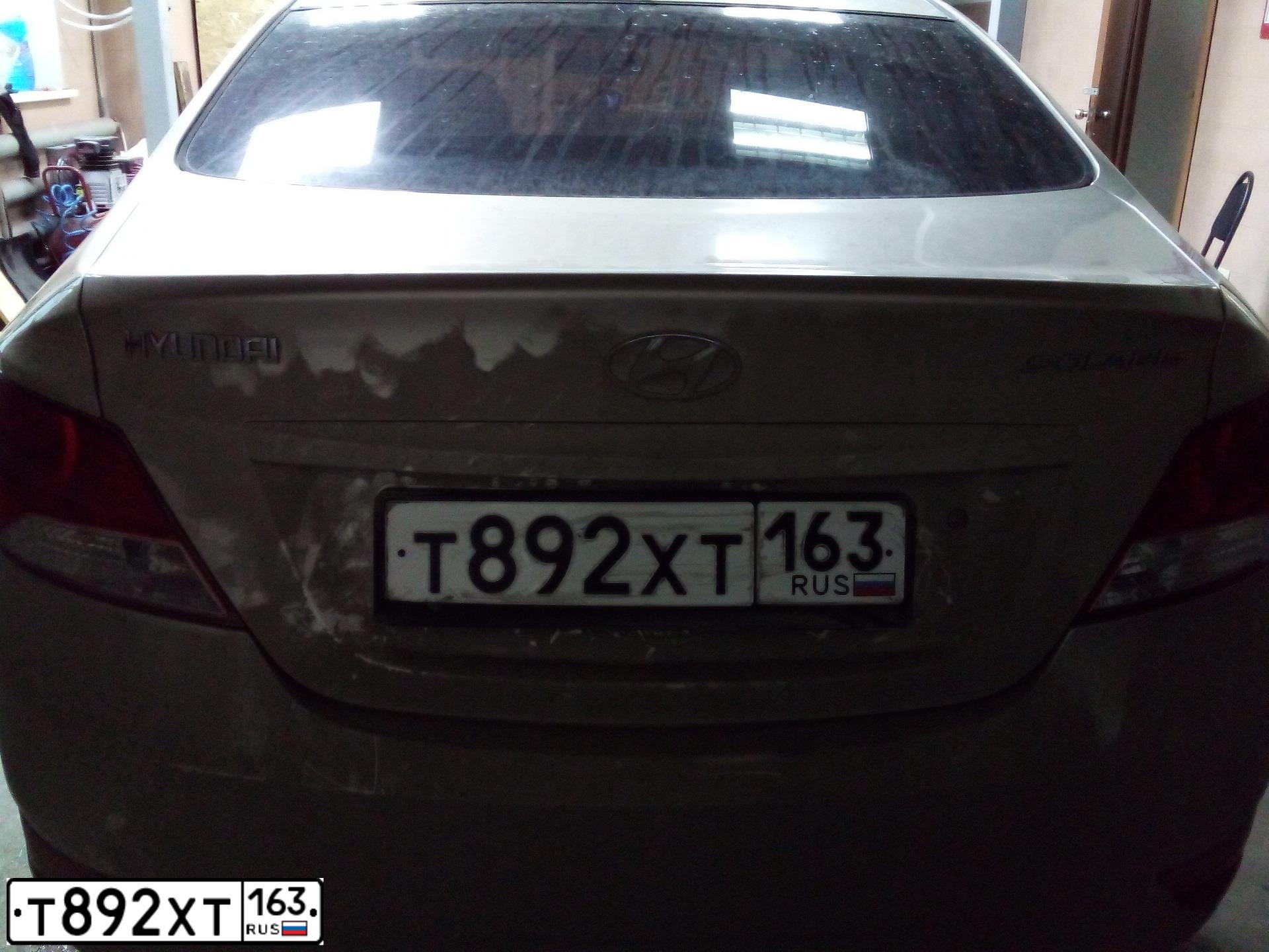 Фото автомобиля HYUNDAI SOLARIS, 2011 — госномер М464МК164