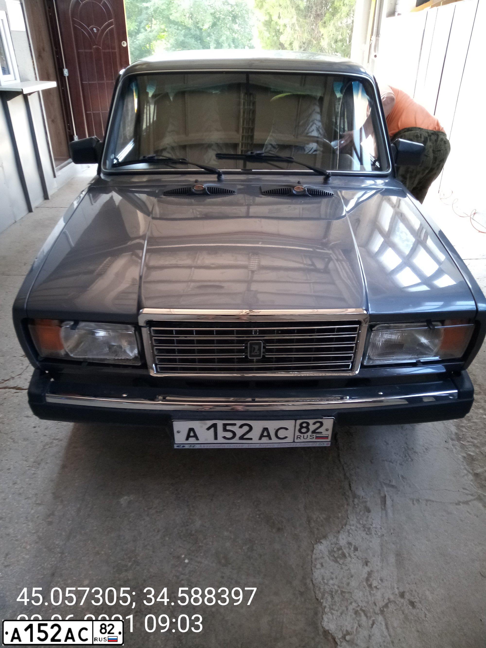 Фото автомобиля VAZ ВАЗ 210700-20, 2006 — госномер А152АС82. Цвет: СЕРЫЙ