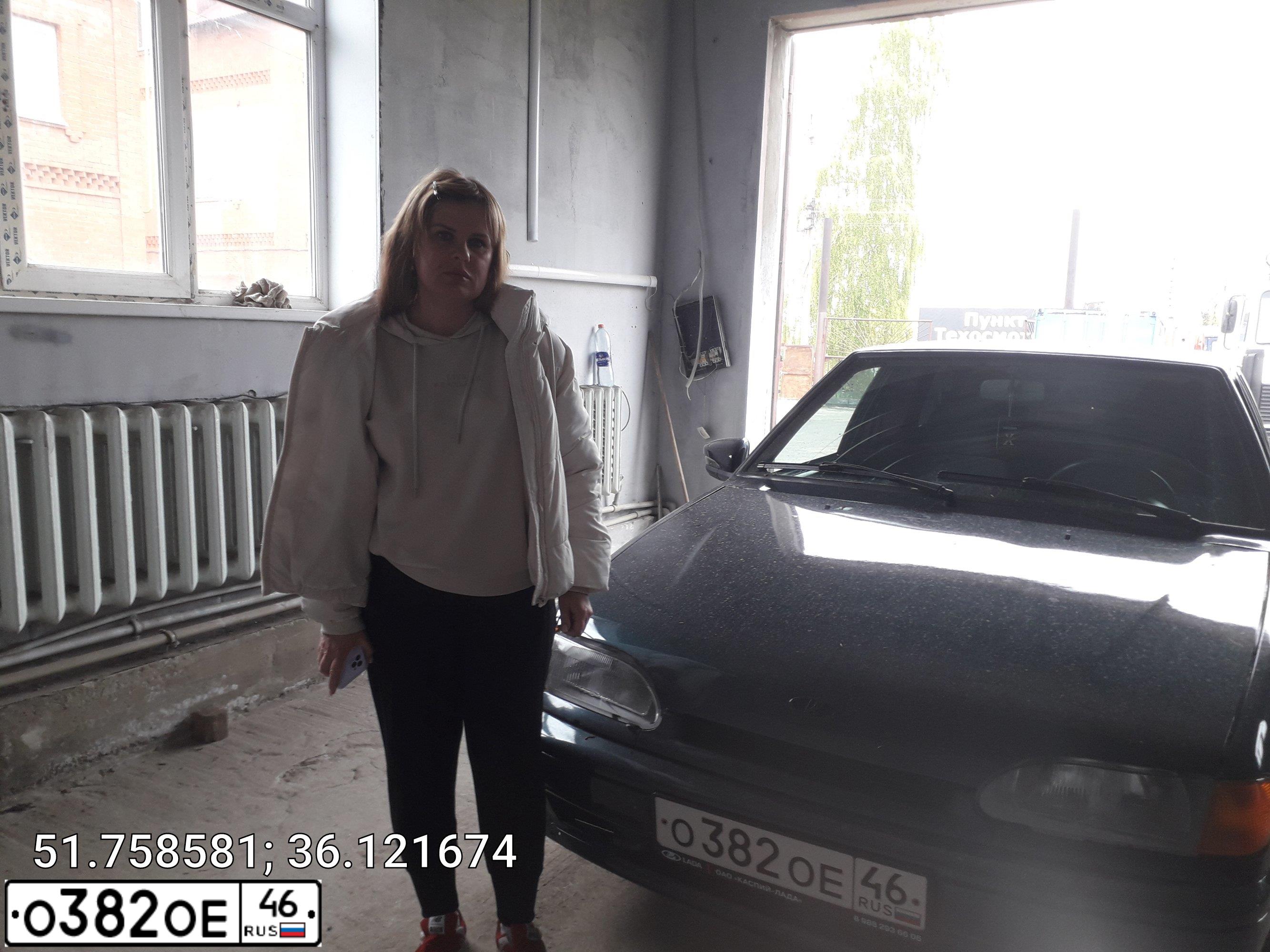 Фото автомобиля LADA 2114 SAMARA, 2008 — госномер Р023ОР46. Цвет: Темно-зеленый