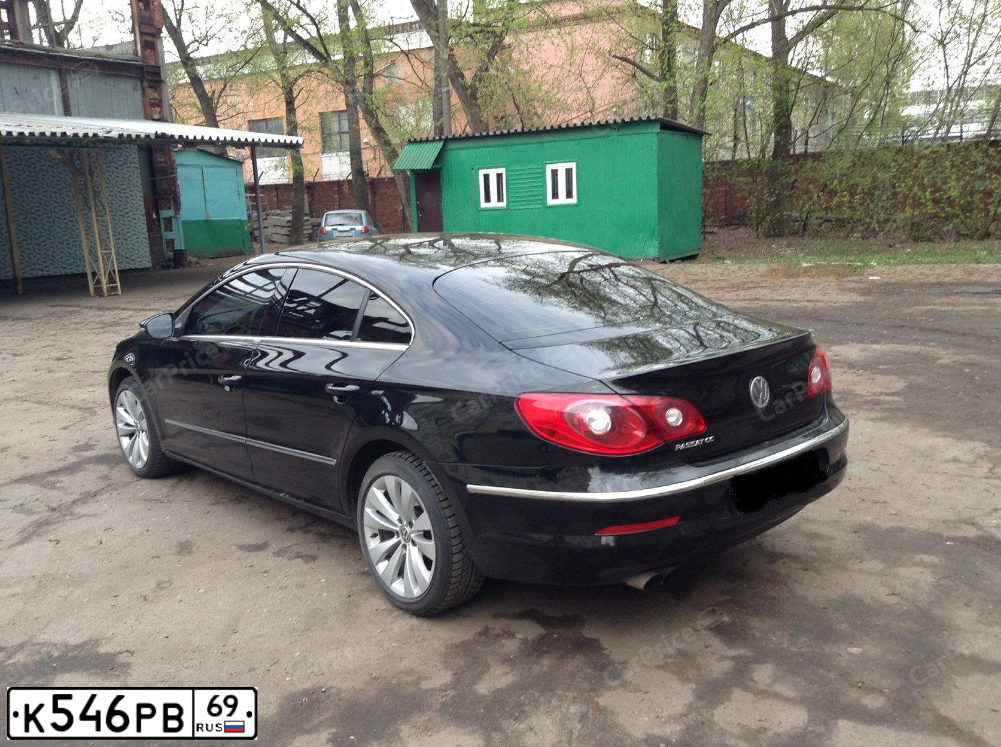 Фото автомобиля VOLKSWAGEN CC, 2010 — госномер У596МУ71. Цвет: ЧЕРНЫЙ