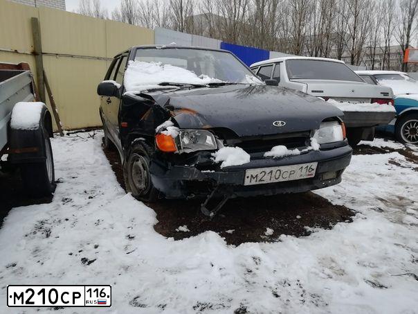 Фото автомобиля LADA 2115 SAMARA, 2009 — госномер М210СР116. Цвет: Темно-зеленый
