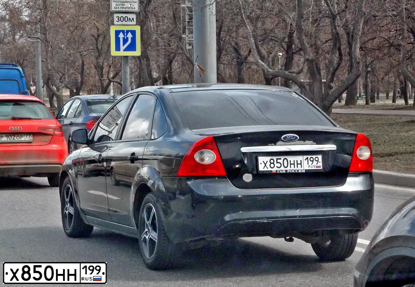 Фото автомобиля FORD FOCUS, 2008 — госномер А307ХО92. Цвет: ЧЕРНЫЙ
