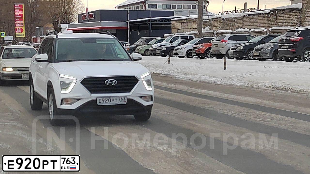 Фото автомобиля HYUNDAI CRETA, 2021 — госномер Н391РМ73. Цвет: Белый