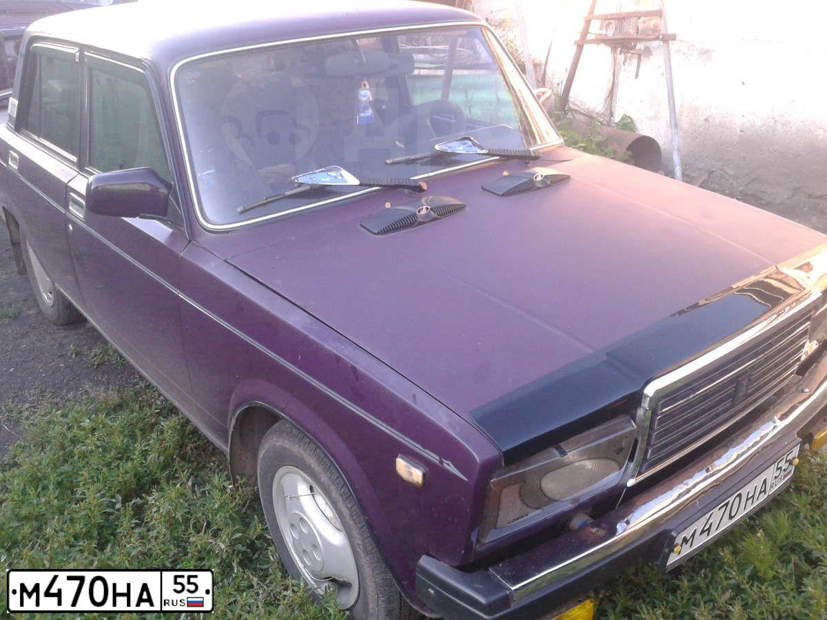 Фото автомобиля ВАЗ 21070, 1997 — госномер А127ОО155. Цвет: БАКЛАЖАН