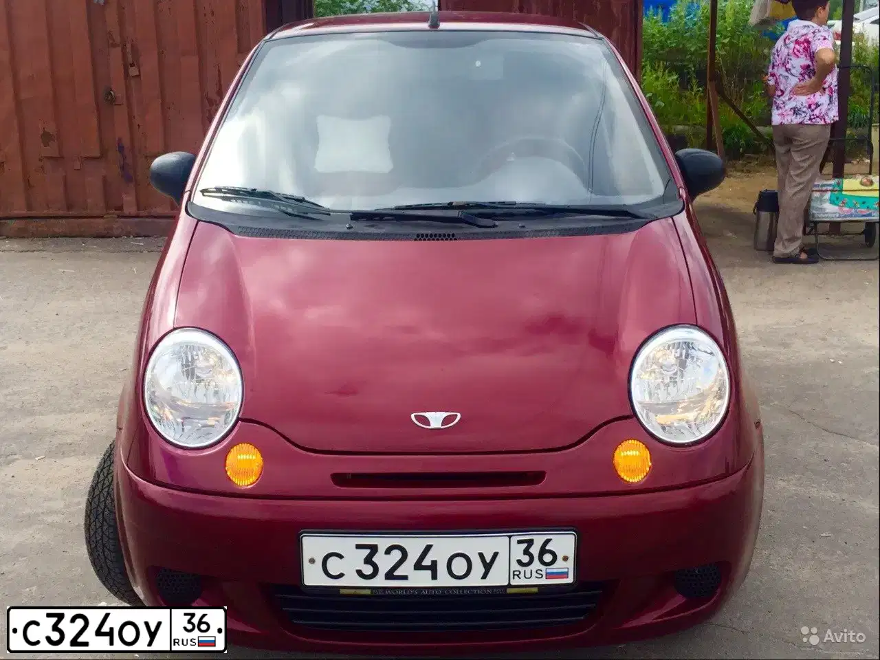 Фото автомобиля DAEWOO MATIZ, 2008 — госномер С324ОУ36. Цвет: СПЕЛАЯ ВИШНЯ