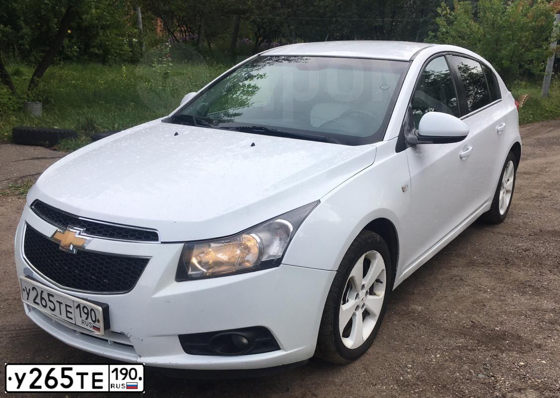 Фото автомобиля CHEVROLET CRUZE, 2012 — госномер Х353ТН152. Цвет: Белый