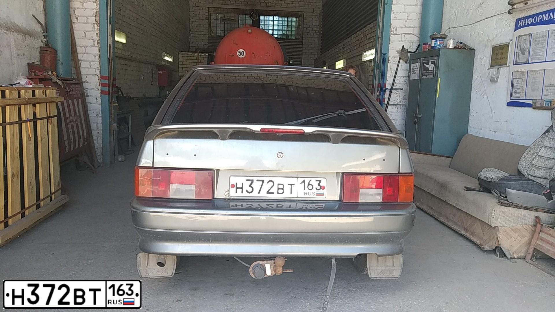 Фото автомобиля LADA 2114 SAMARA, 2006 — госномер Н372ВТ163. Цвет: СЕРЕБРИСТО-СЕРО-ЗЕЛЕНЫЙ