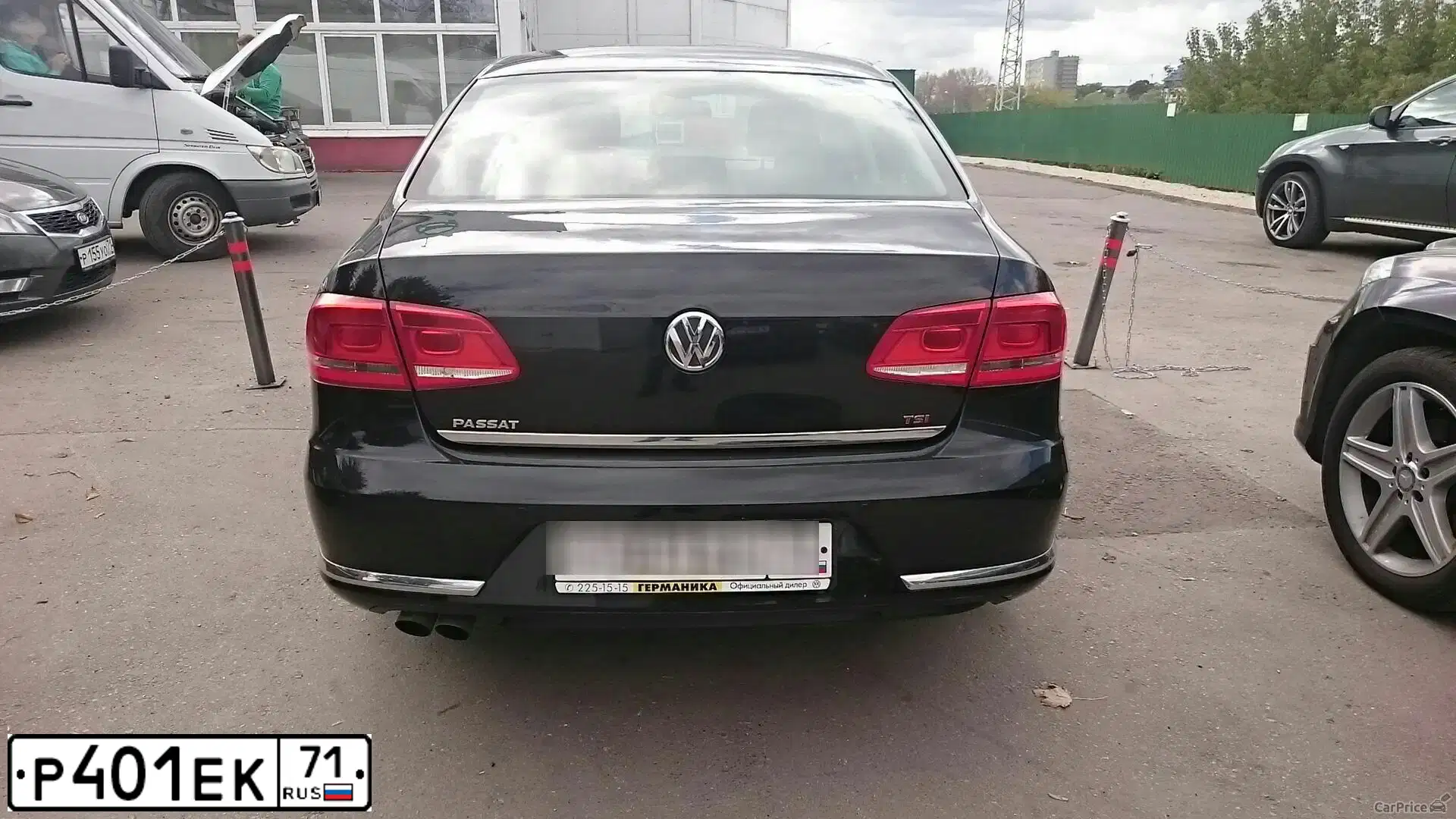 Фото автомобиля VOLKSWAGEN PASSAT, 2012 — госномер Р401ЕК71. Цвет: ЧЕРНЫЙ