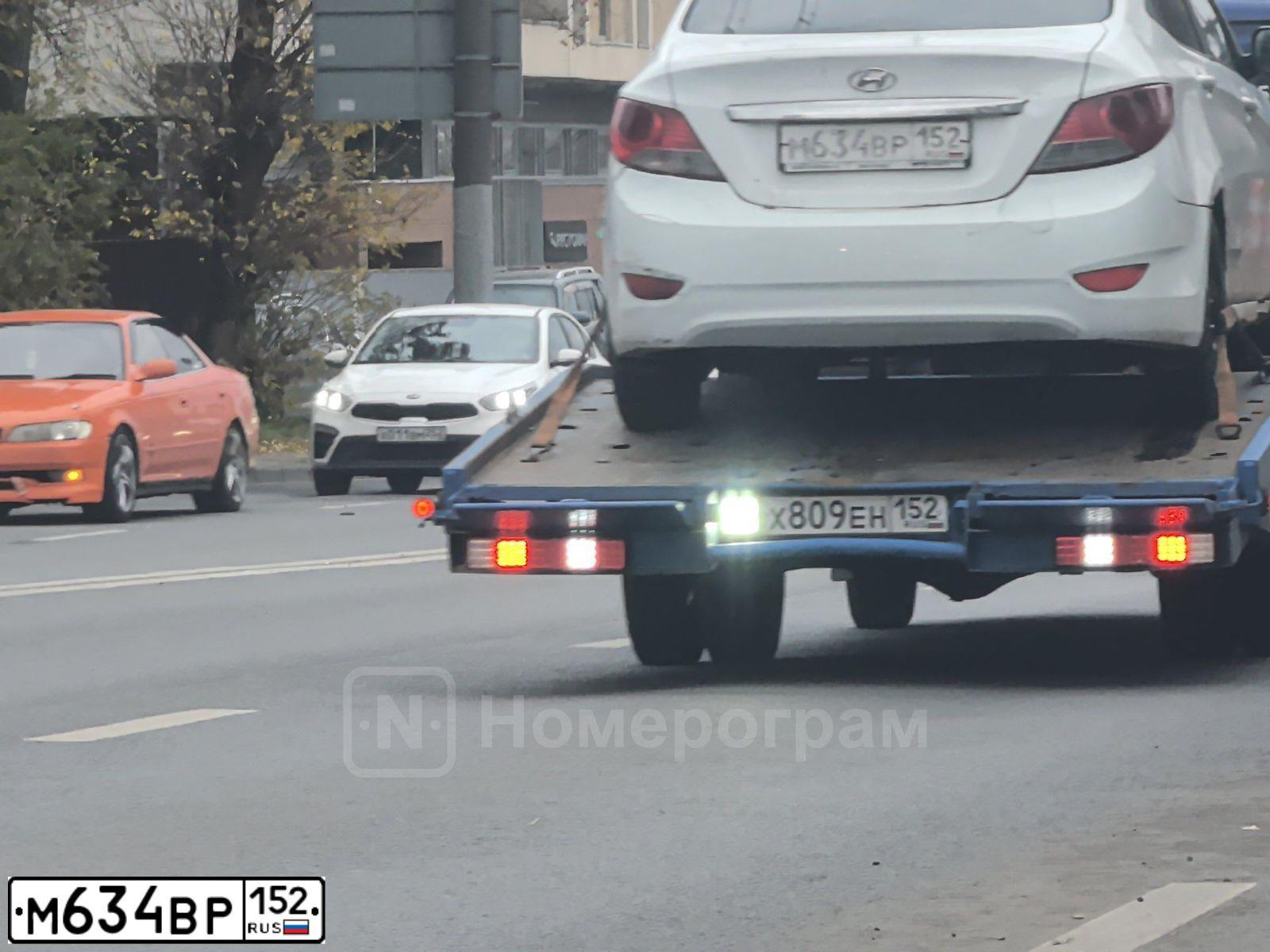 Фото автомобиля HYUNDAI SOLARIS, 2013 — госномер М634ВР152. Цвет: БЕЛЫЙ