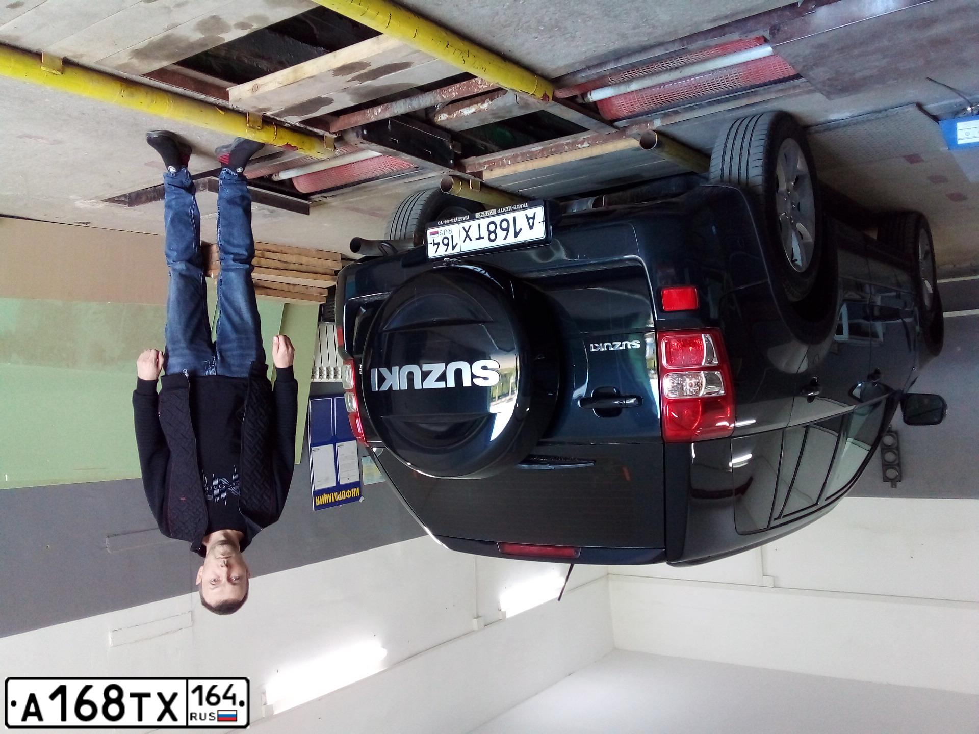 Фото автомобиля SUZUKI /GRAND/ VITARA, 2008 — госномер Р412ВА977. Цвет: ЧЕРНЫЙ