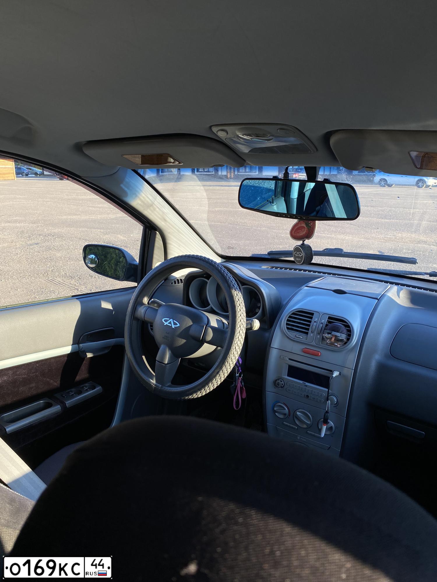 Фото автомобиля CHERY KIMO /A1/, 2009 — госномер О169КС44. Цвет: Темно-синий