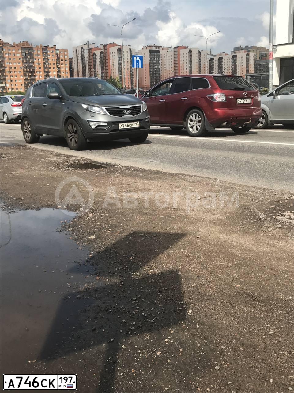 Фото автомобиля KIA SPORTAGE, 2011 — госномер А746СК197. Цвет: СЕРЕБРИСТЫЙ