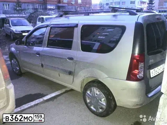 Фото автомобиля LADA LARGUS, 2012 — госномер К638ВХ159. Цвет: СЕРО-БЕЖЕВЫЙ