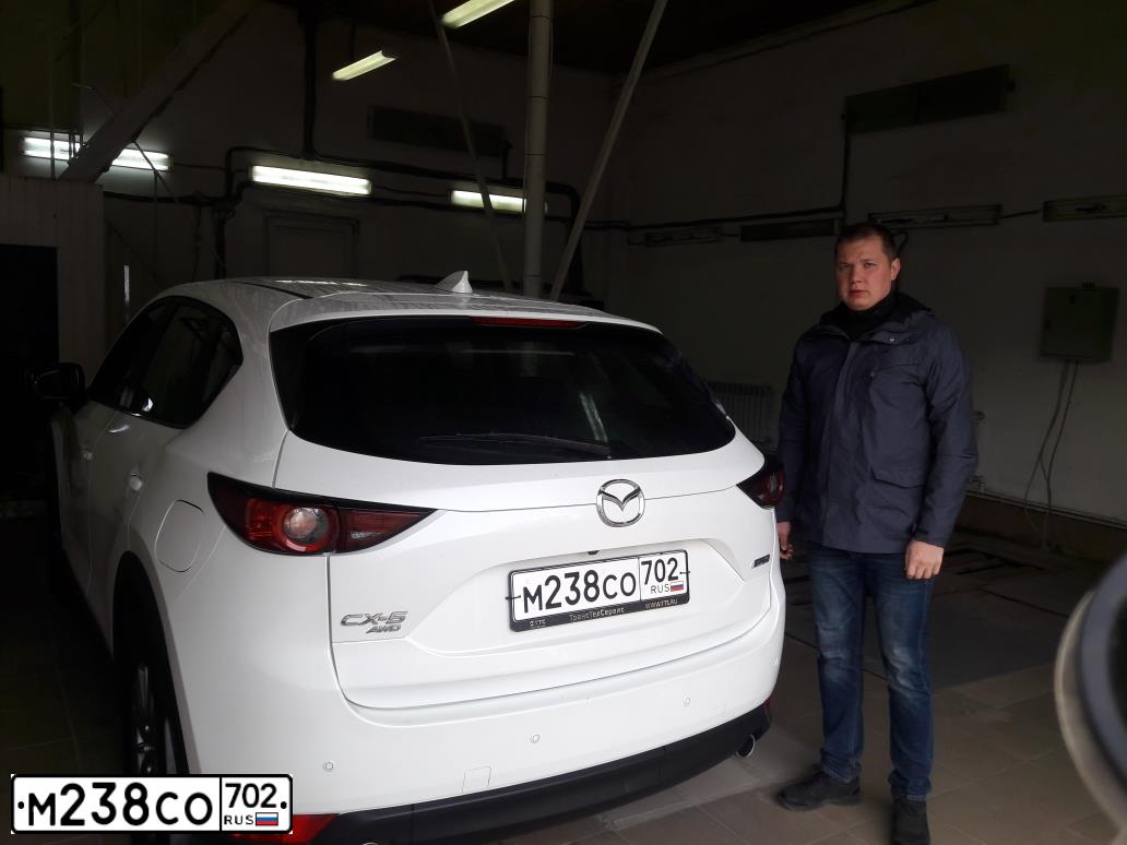 Фото автомобиля MAZDA CX-5, 2018 — госномер Р779ТТ102. Цвет: БЕЛЫЙ ПЕРЛАМУТР