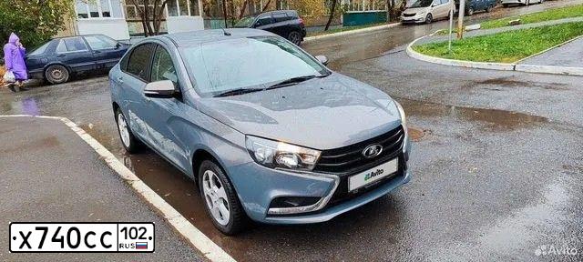 Фото автомобиля LADA VESTA, 2019 — госномер К606УС702. Цвет: СЕРО-ГОЛУБОЙ