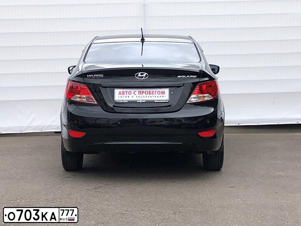 Фото автомобиля HYUNDAI SOLARIS, 2014 — госномер С375ОА57. Цвет: ЧЕРНЫЙ