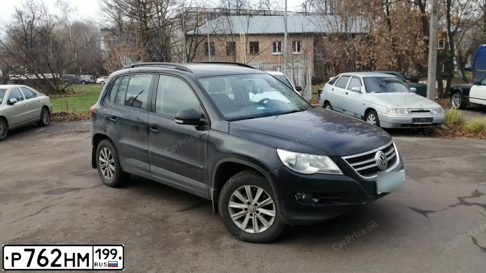 Фото автомобиля VOLKSWAGEN TIGUAN, 2008 — госномер С497НУ67. Цвет: ЧЕРНЫЙ