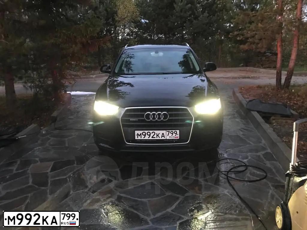 Фото автомобиля AUDI Q3, 2015 — госномер Е506СУ799. Цвет: ЧЕРНЫЙ