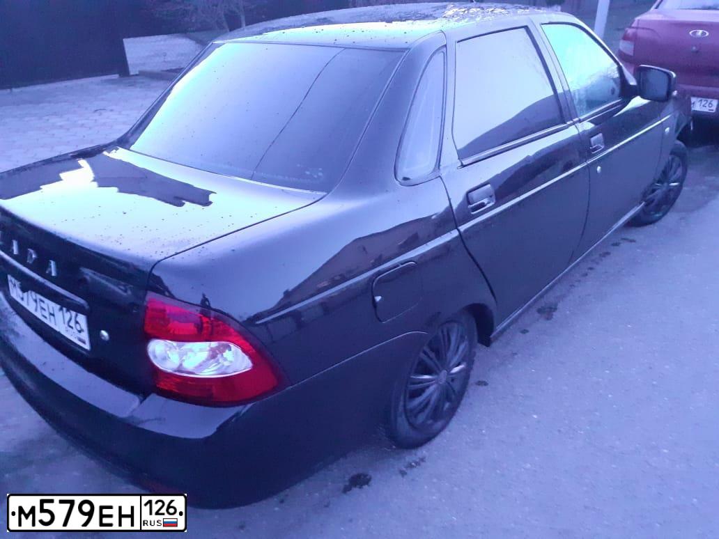 Фото автомобиля LADA 2170 PRIORA, 2010 — госномер В363ТМ09. Цвет: СИНЕ-ЧЕРНЫЙ
