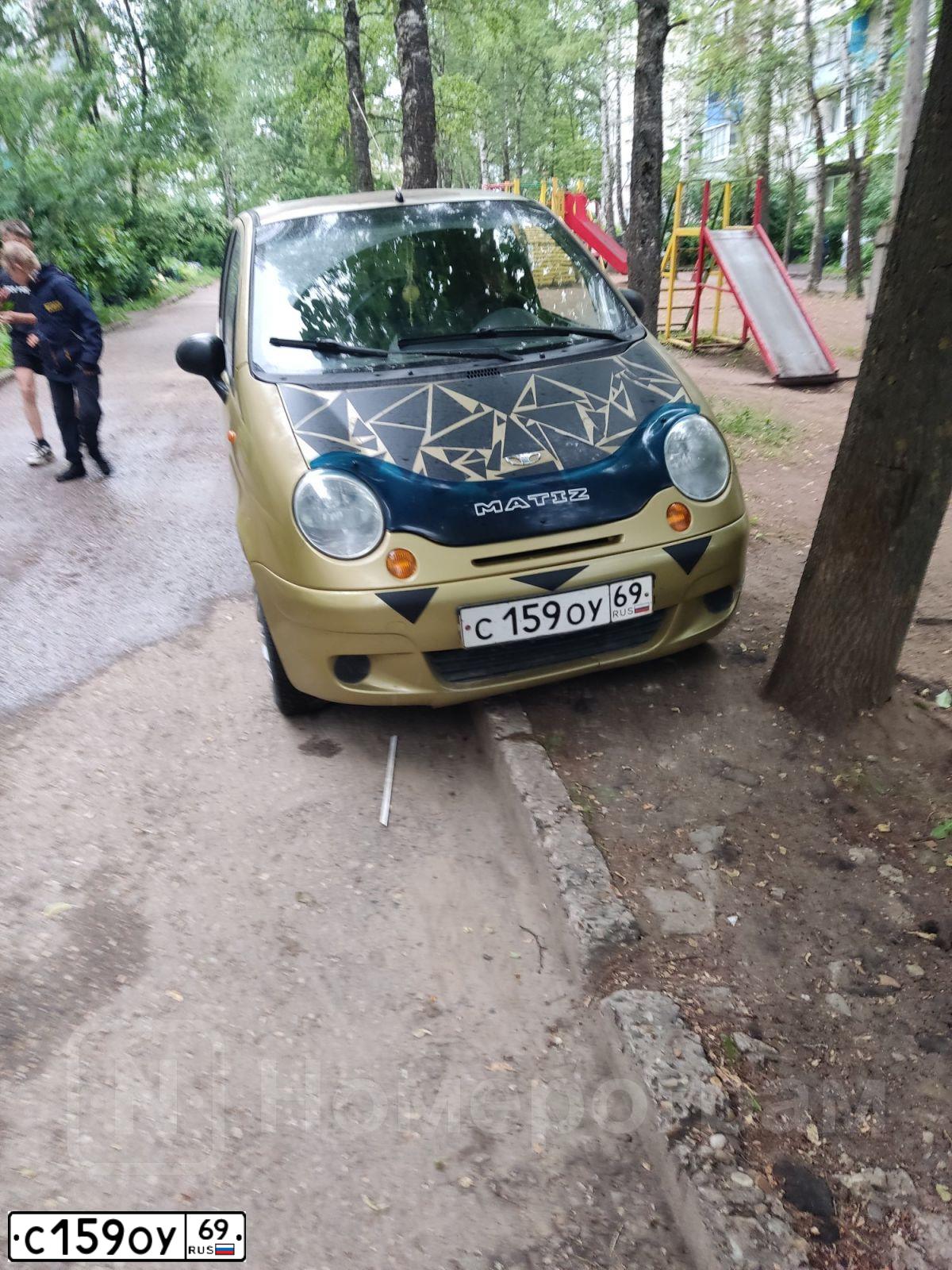 Фото автомобиля DAEWOO MATIZ, 2004 — госномер С159ОУ69. Цвет: ЗОЛОТИСТО-ЖЕЛТЫЙ