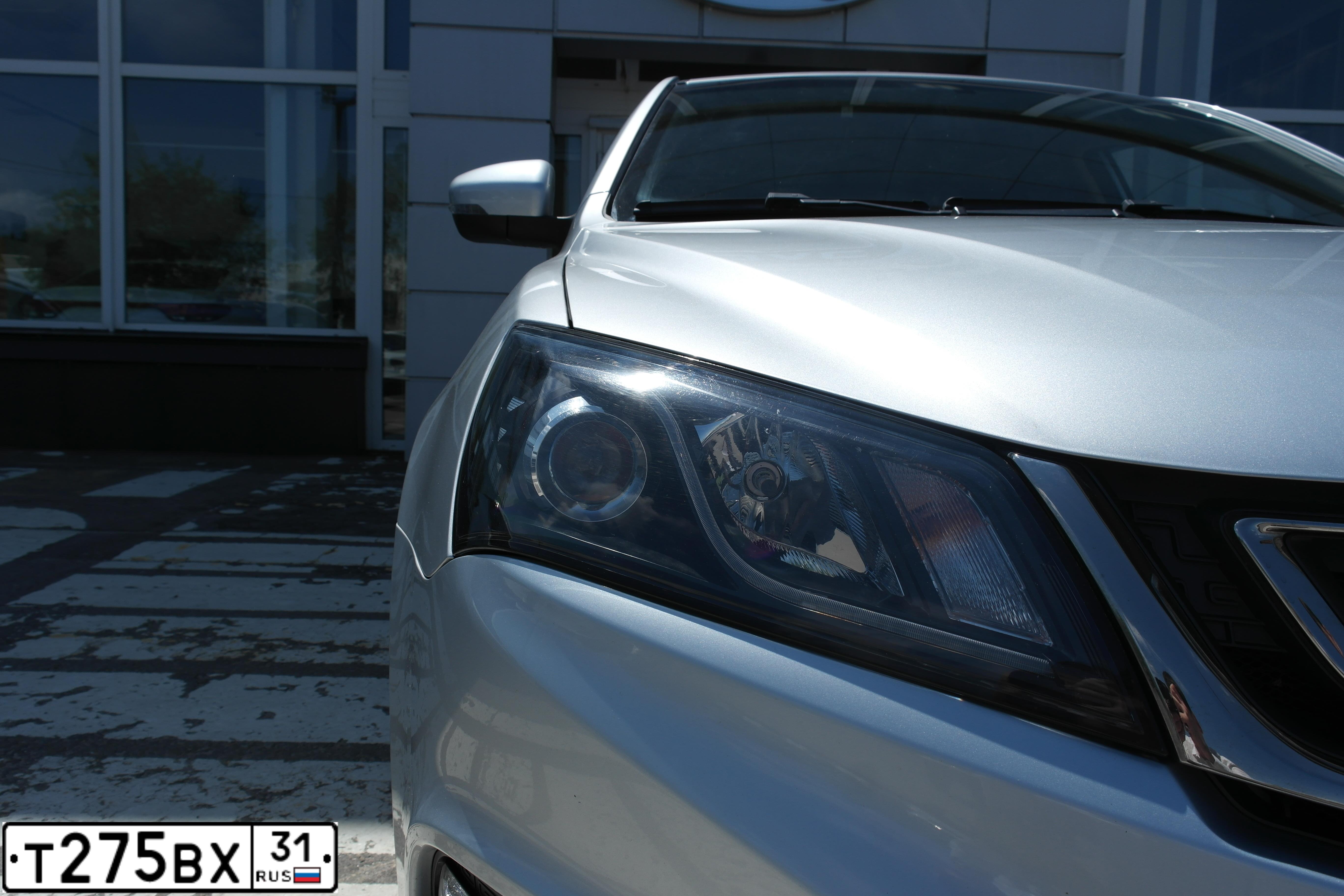 Фото автомобиля GEELY EMGRAND 7, 2019 — госномер Т275ВХ31. Цвет: Серебристый