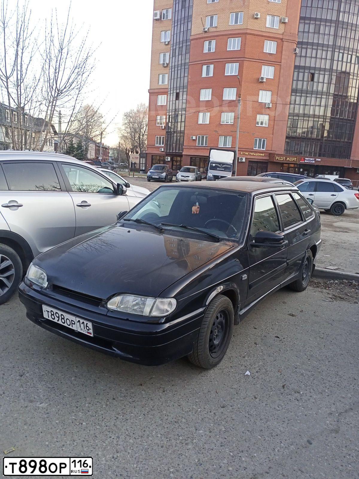 Фото автомобиля LADA 211440 LADA SAMARA, 2013 — госномер У446СА716. Цвет: Сине-Черный