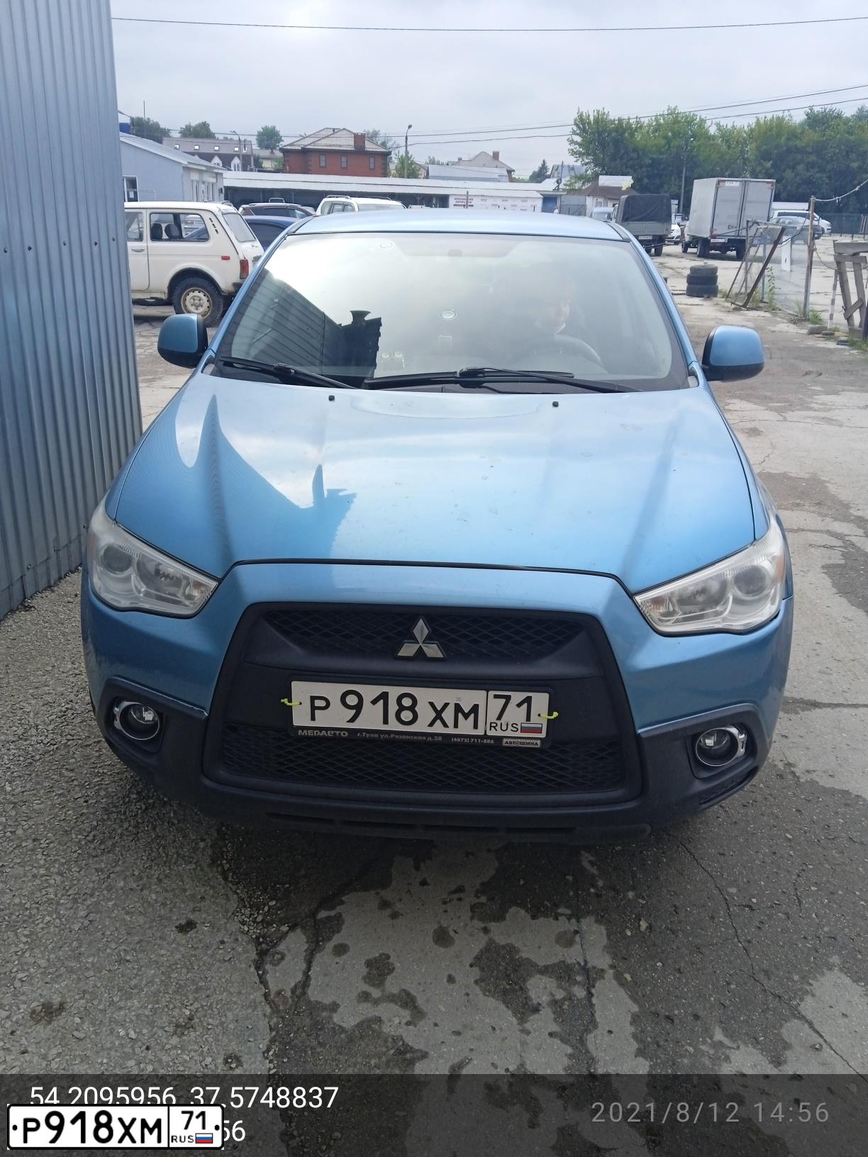 Фото автомобиля GAZ 3221 EL, 2016 — госномер Р874СН05. Цвет: Белый