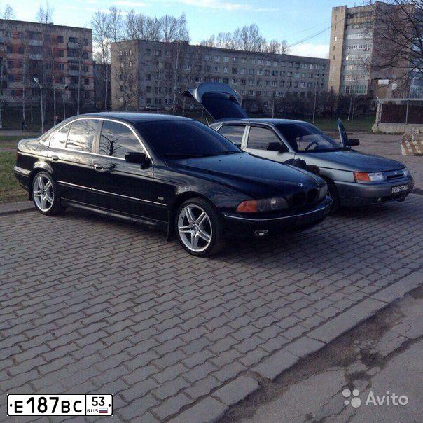 Фото автомобиля БМВ 520, 1999 — госномер Х005КР60. Цвет: ЧЕРНЫЙ