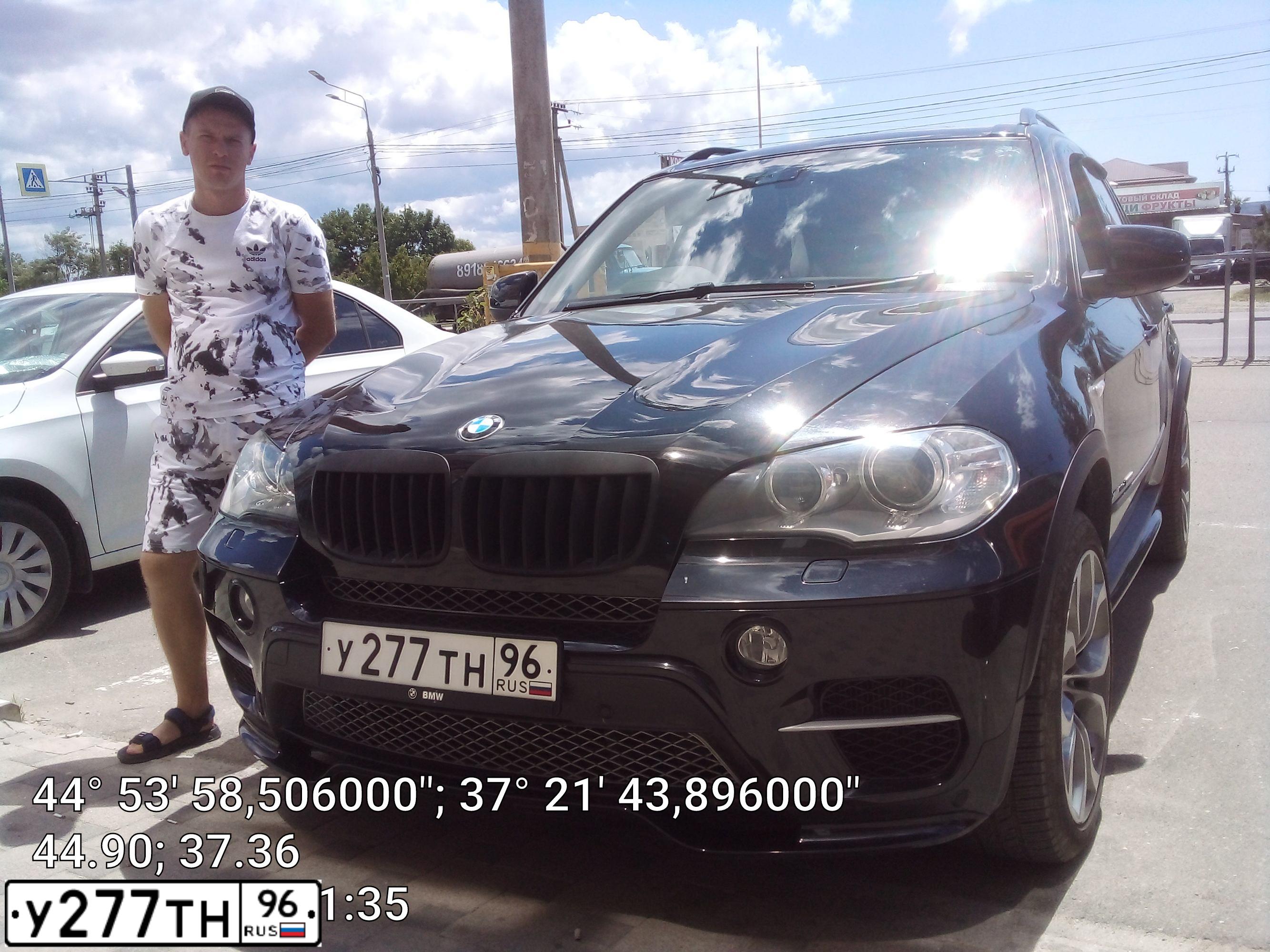 Фото автомобиля BMW X5, 2010 — госномер В727ТМ193. Цвет: ЧЕРНЫЙ