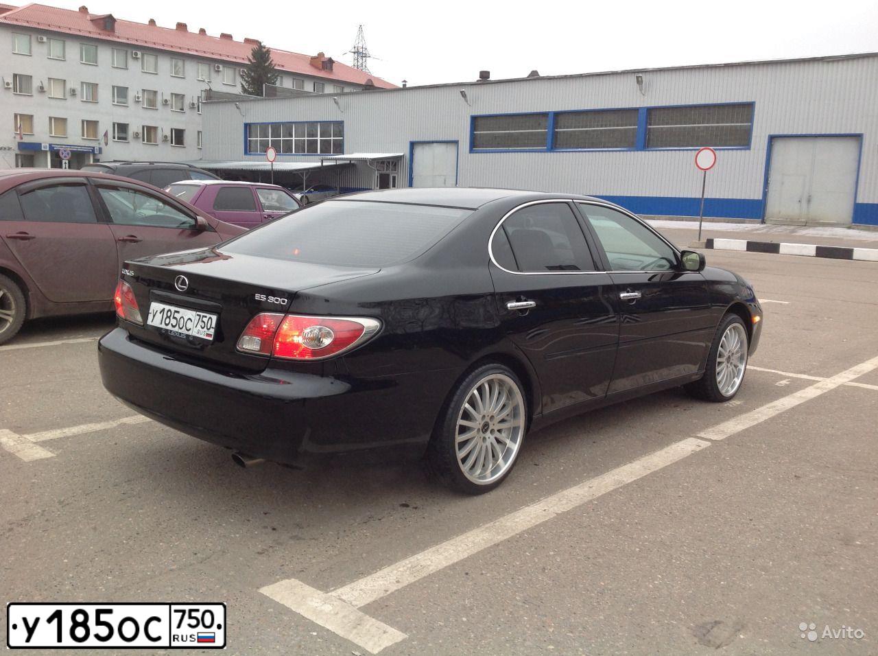 Фото автомобиля LEXUS ES, 2002 — госномер У185ОС750. Цвет: ЧЕРНЫЙ