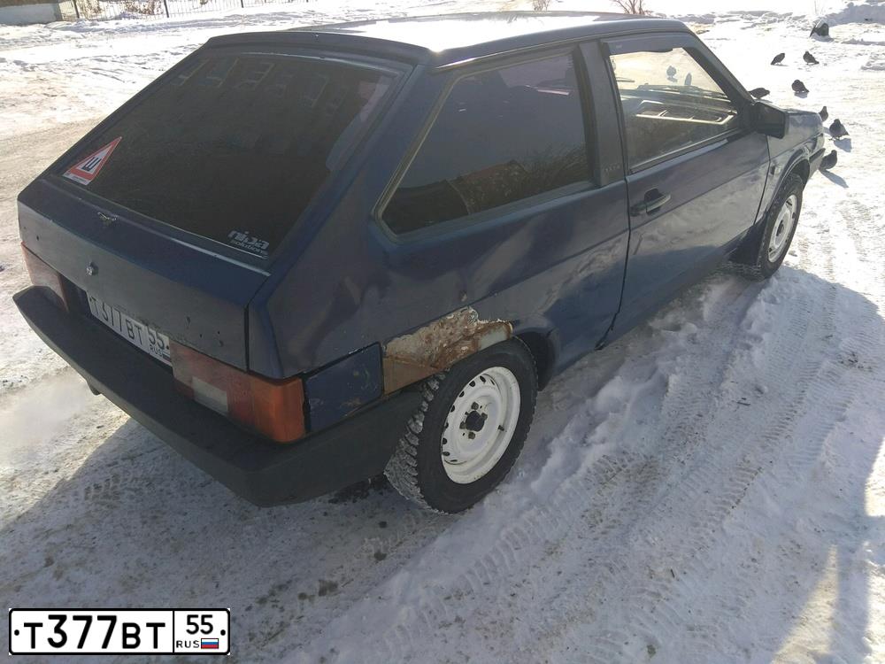 Фото автомобиля LADA 2108 SAMARA, 1997 — госномер Т377ВТ55. Цвет: ТЕМНО-СИНИЙ