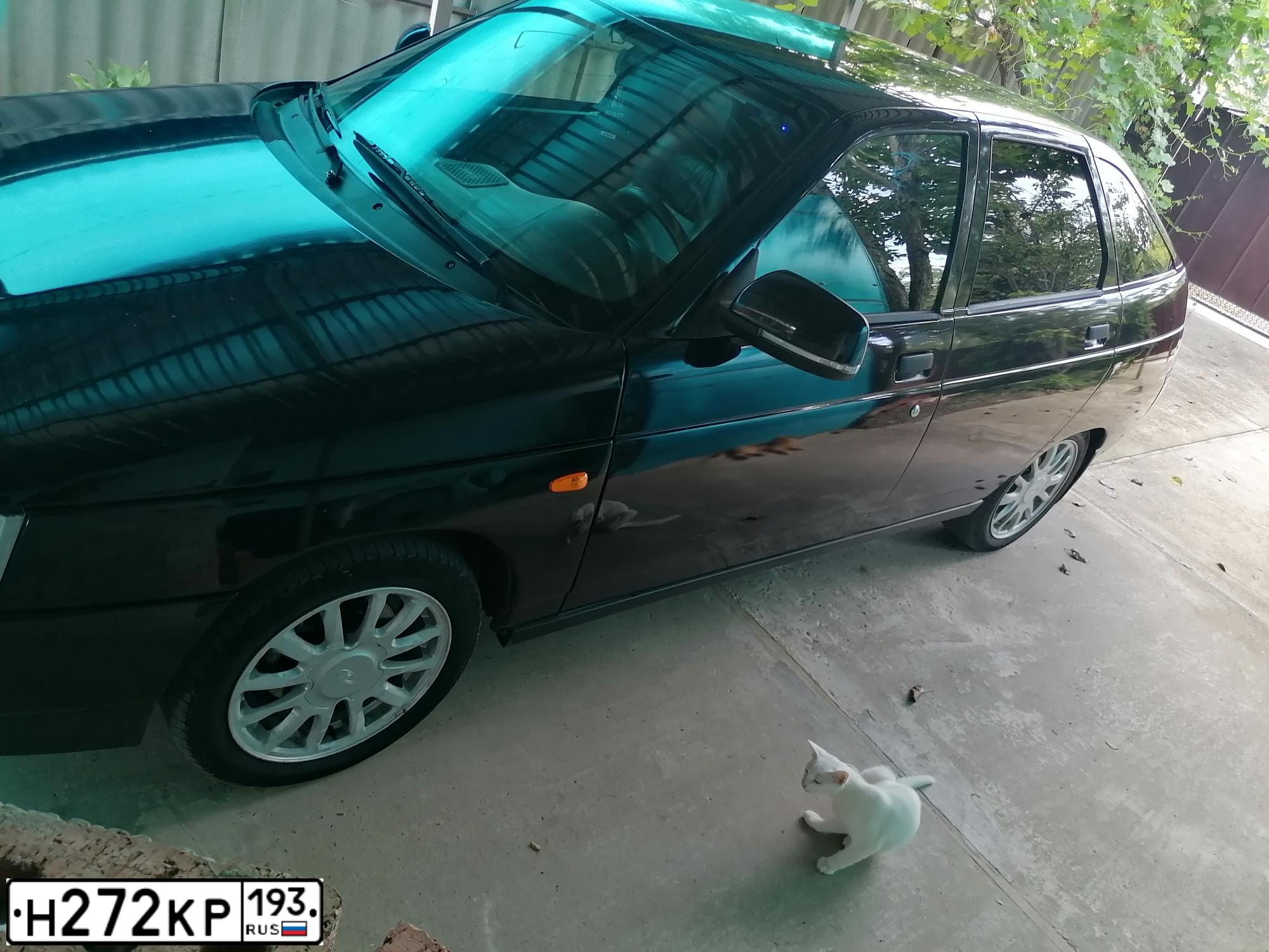 Фото автомобиля LADA 2112 LADA, 2007 — госномер Н272КР193. Цвет: Сине-Черный
