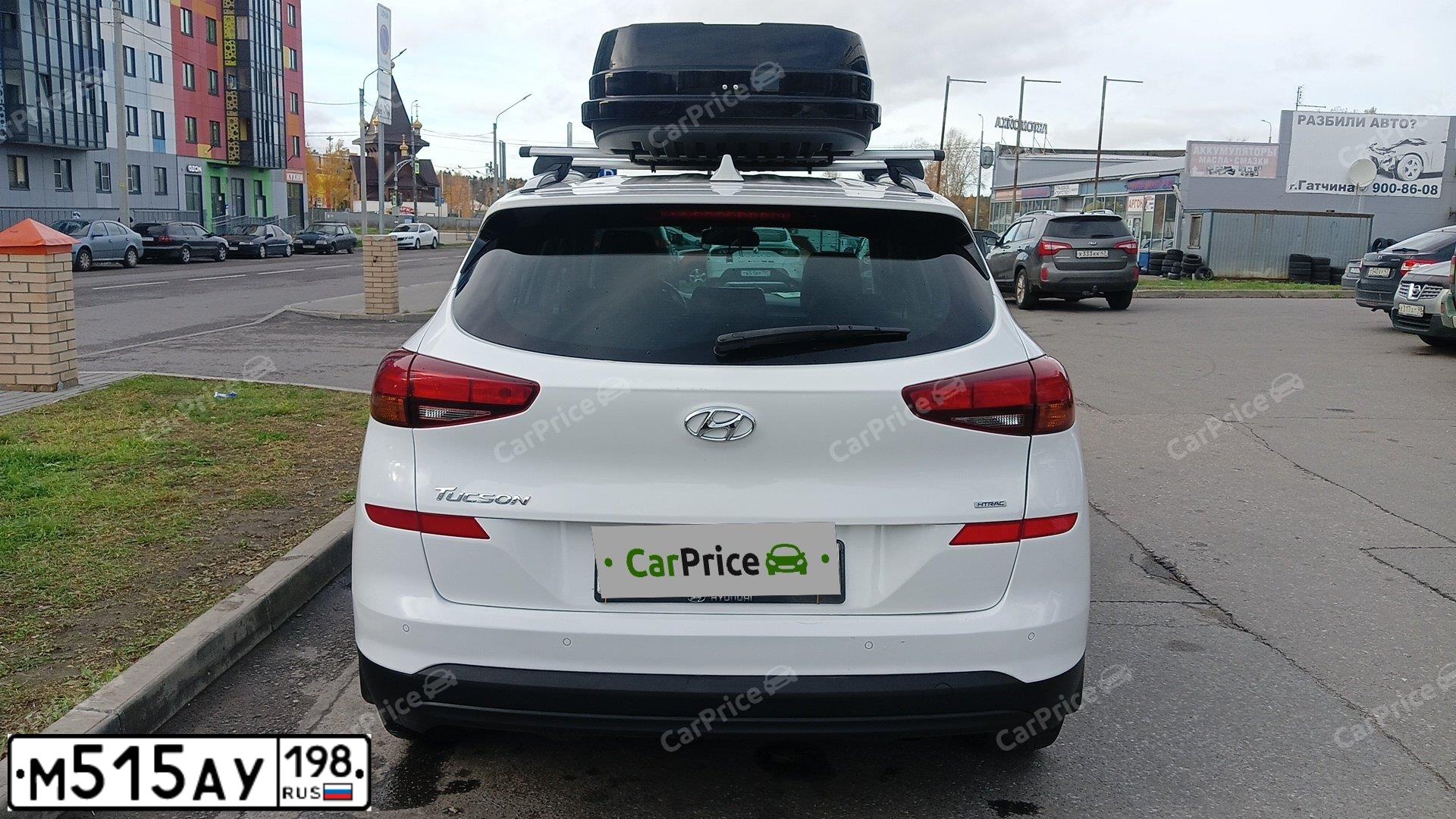 Фото автомобиля HYUNDAI TUCSON, 2019 — госномер К576НТ51. Цвет: Белый