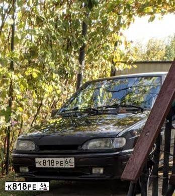 Фото автомобиля LADA 2114 SAMARA, 2013 — госномер К818РЕ64. Цвет: Сине-Черный