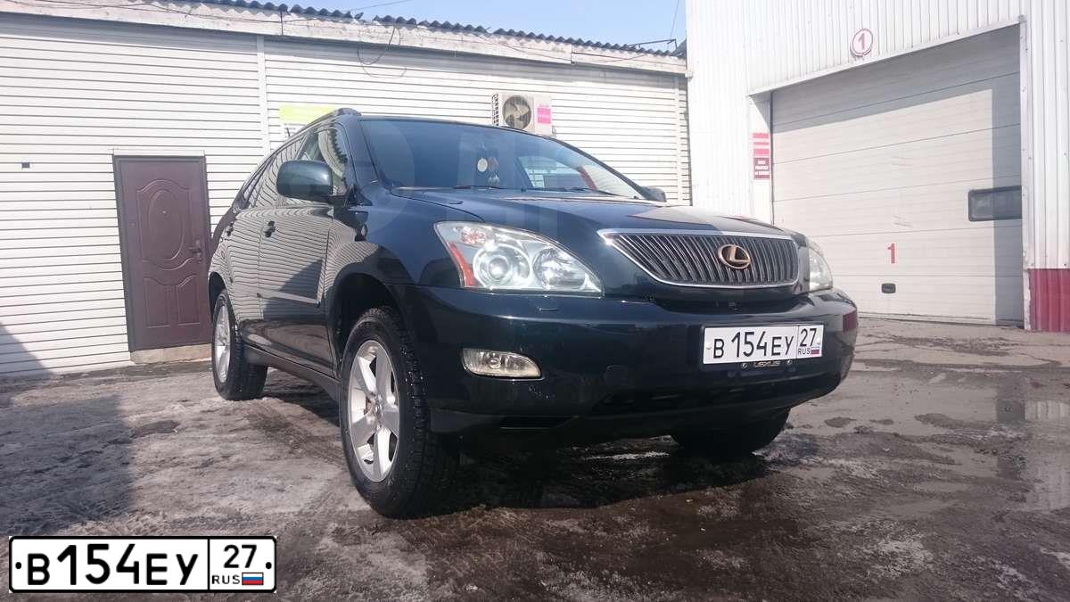 Фото автомобиля LEXUS RX, 2004 — госномер В154ЕУ27. Цвет: Т.ЗЕЛЕНЫЙ