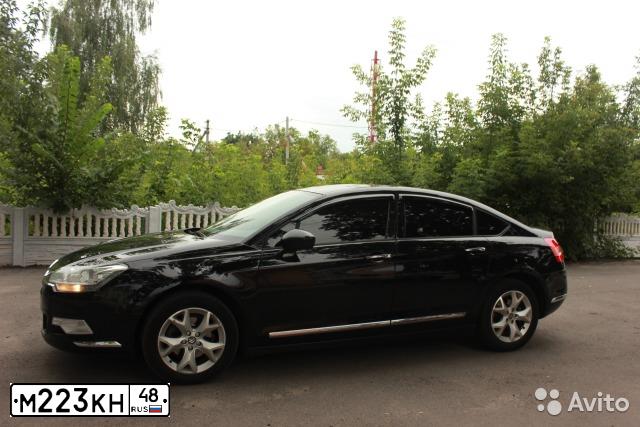 Фото автомобиля CITROEN C5, 2009 — госномер Е003МК48. Цвет: ЧЕРНЫЙ