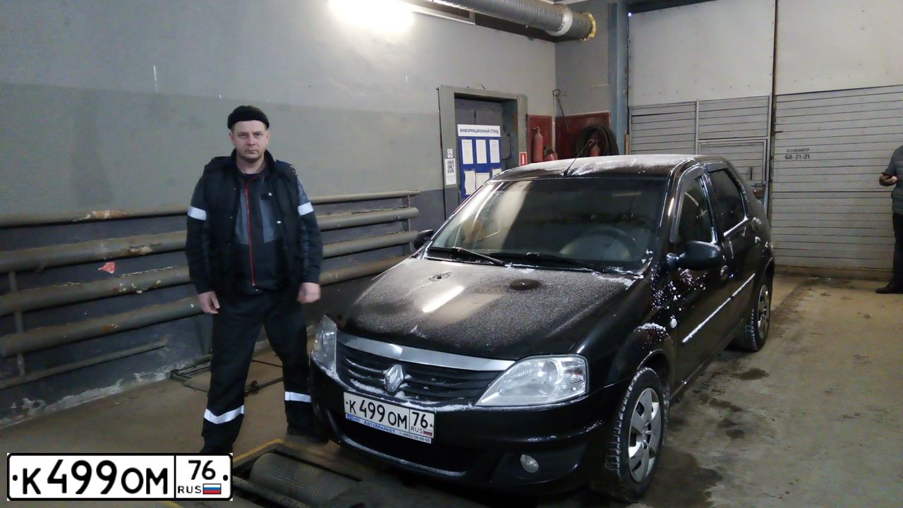 Фото автомобиля RENAULT LOGAN, 2010 — госномер Т527АС76