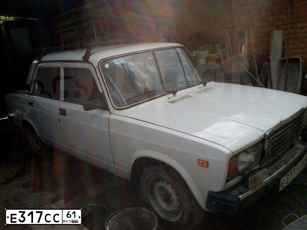 Фото автомобиля LADA 2107, 2005 — госномер Е317СС61. Цвет: ЯРКО-БЕЛЫЙ