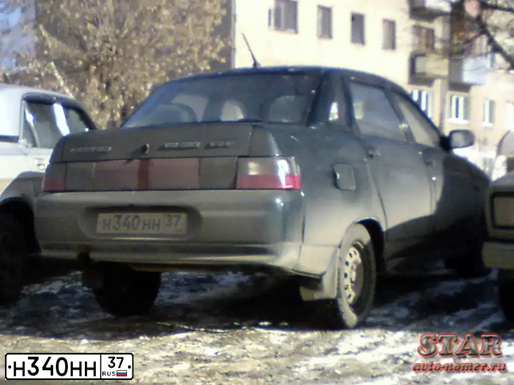 Фото автомобиля LADA 2110, 2001 — госномер Н523СХ33. Цвет: ЗЕЛЕНЫЙ