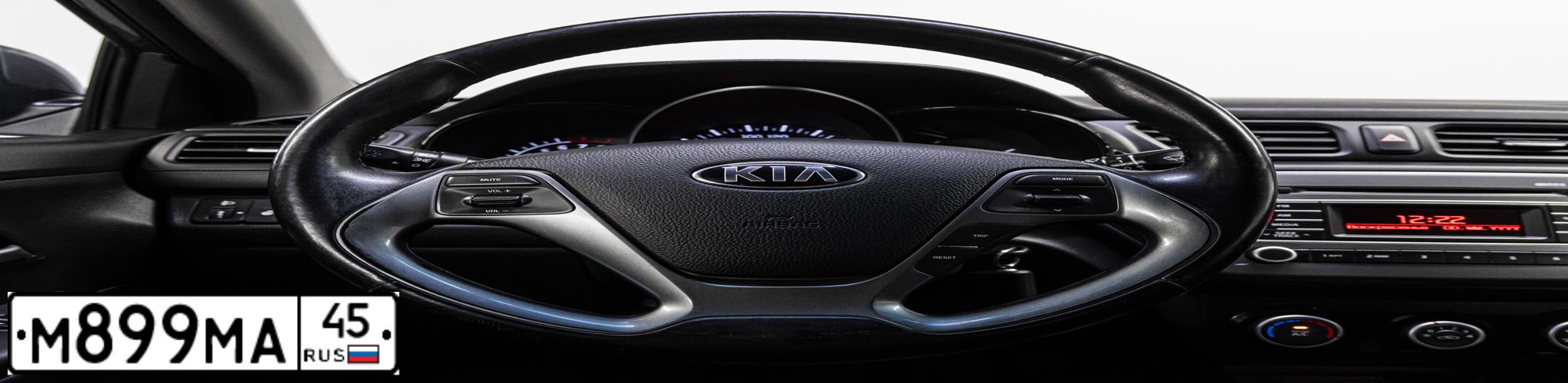 Фото автомобиля KIA RIO, 2015 — госномер М899МА45. Цвет: ТЕМНО-СЕРЫЙ