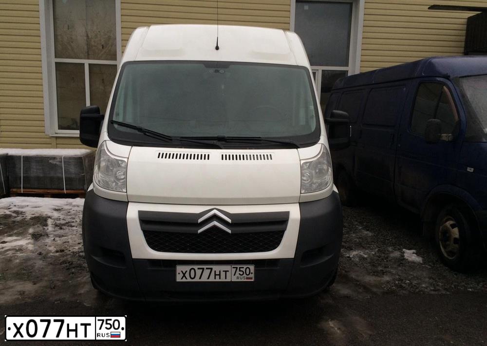 Фото автомобиля CITROEN JUMPER, 2013 — госномер М533КМ50. Цвет: БЕЛЫЙ